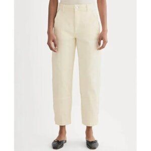NEW Everlane The Utility Barrel Pant Womens 12 Bone